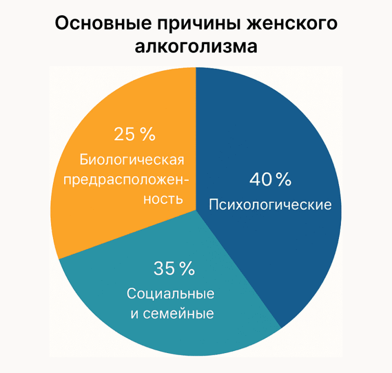основные причины женского алкоголизма